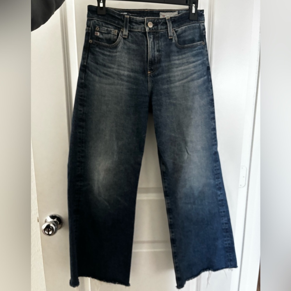 AG Saige Wide Leg Crop Denim Jeans